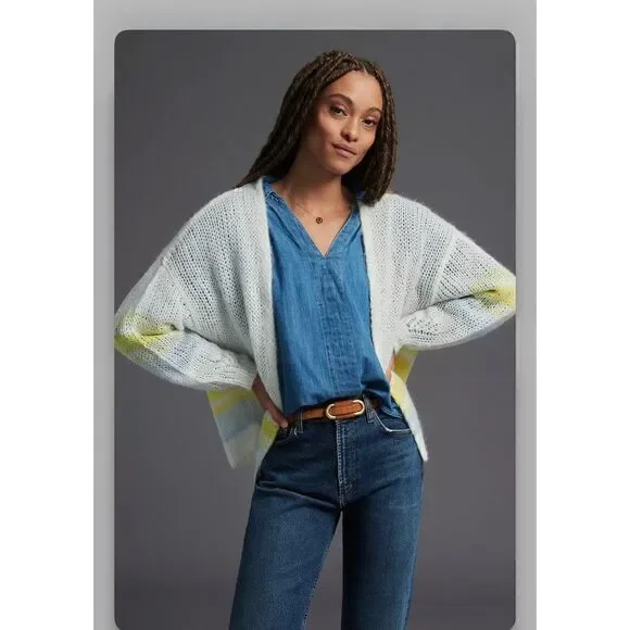 Anthropologie Florence Cardigan Sweater Size Medium - Picture 2 of 4